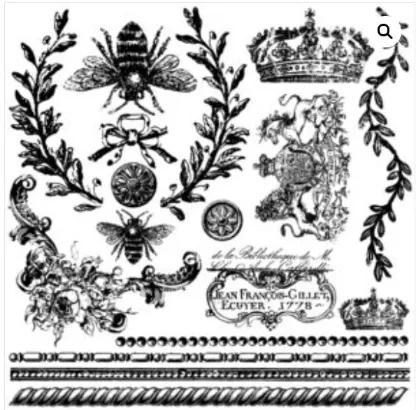 Queen Bee 12x12 Decor Stamp (30x30cm)