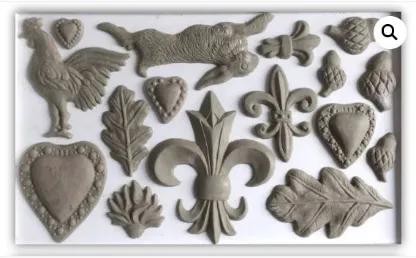 Fleur De Lis 6x10 Decor Moulds (15x25cm)