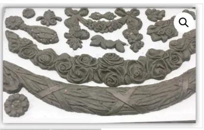 Swags 6x10 Decor Moulds (15x25cm)