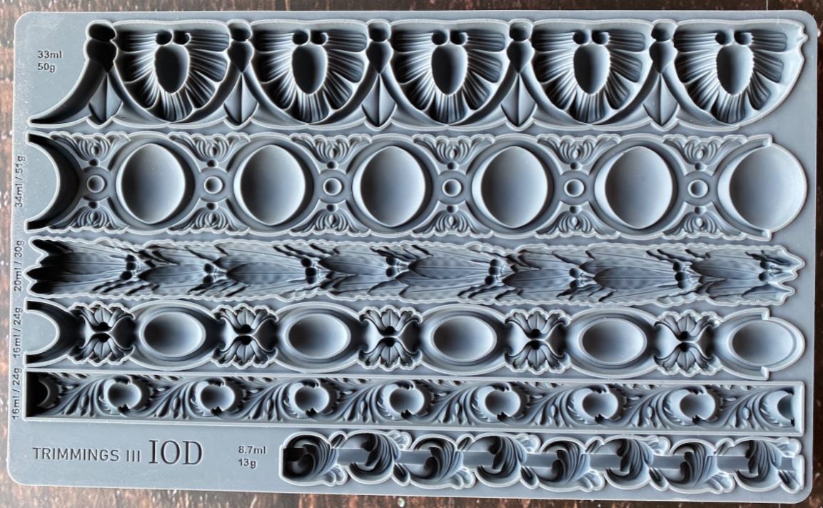 Trimmings 3 6x10 Decor Moulds (15x25cm)