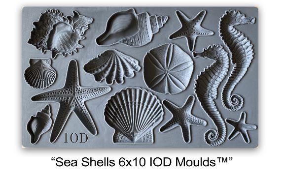Sea Shells 6x10 Decor Moulds (15x25cm)